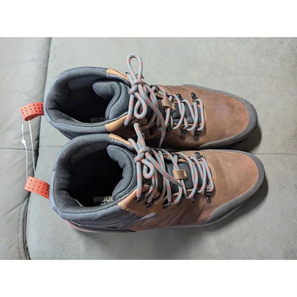 Wolverine Rev NXT Waterproof Plus Leather Work Boots Brown/Black Mens 14 W231044